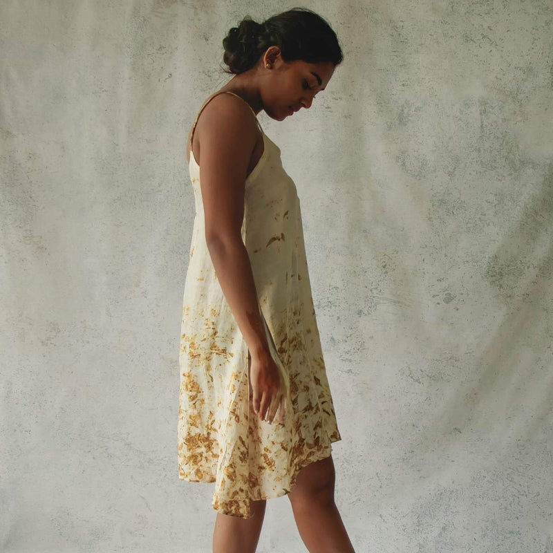 Buy Blooms Of Fall | Short Slip Dress | Shop Verified Sustainable Womens dress on Brown Living™