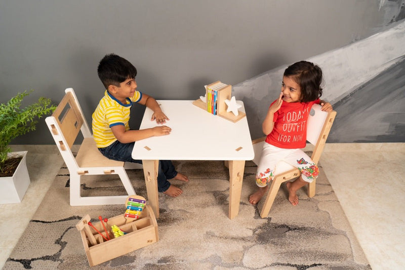 Buy Blue Apple Childrens Wooden Chair | Shop Verified Sustainable Decor & Artefacts on Brown Living™