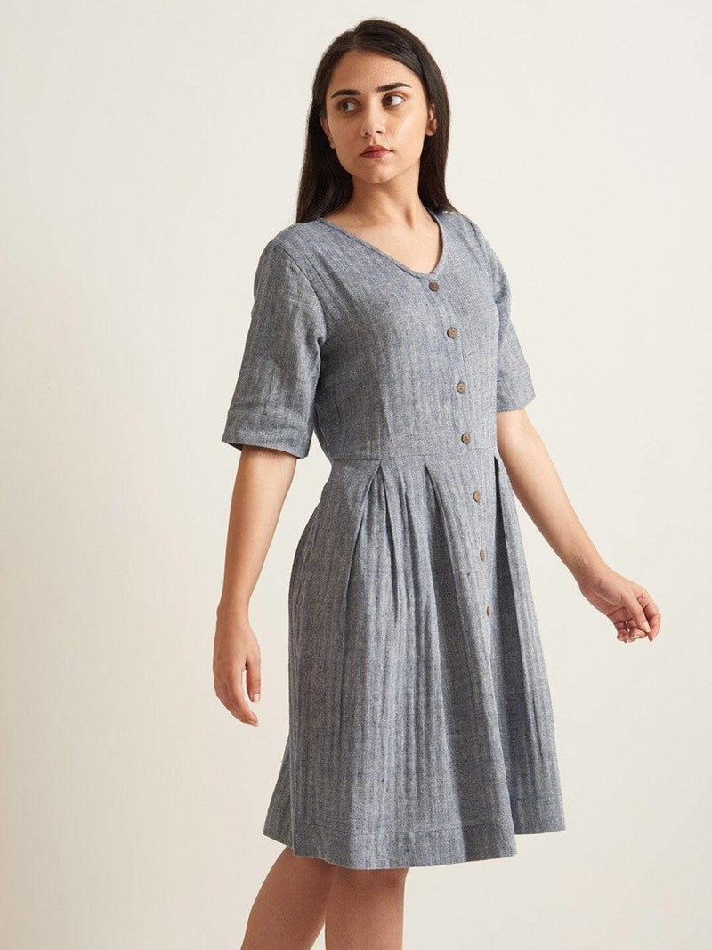 Buy Box Pleat Shirt Dress - Twill Weave | Shop Verified Sustainable Womens Dress on Brown Living™