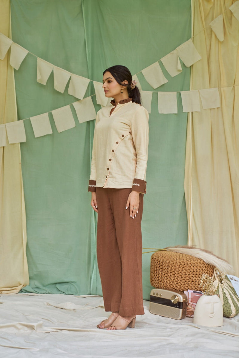 Bramble Handloom Cotton Trousers | Verified Sustainable Womens Trousers on Brown Living™