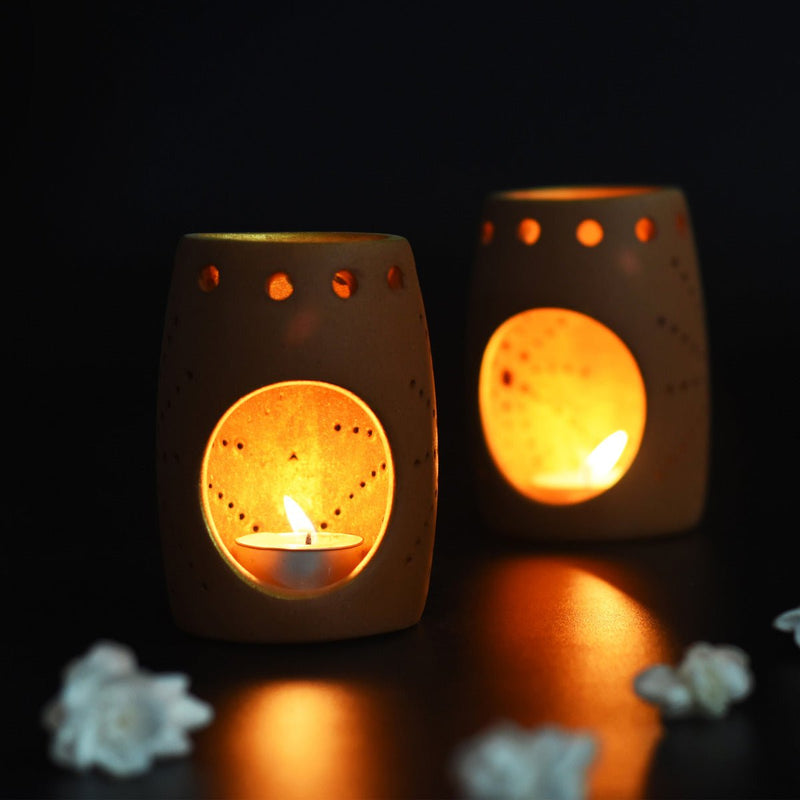 Buy Bud2 Candle Pod- Set Of 2 with Free Tealight Candles | Shop Verified Sustainable Products on Brown Living