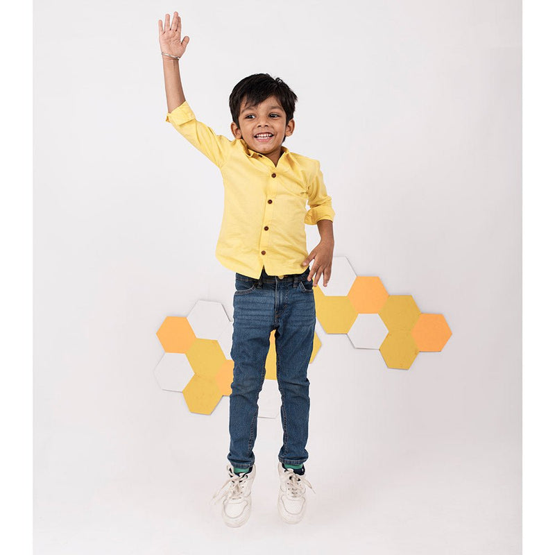 Buy Bumblebee Formal Shirt for Boys | Kids clothing | Shop Verified Sustainable Kids Shirts on Brown Living™