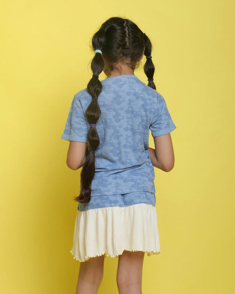 Buy Busy Shizy Blue Skirt | Shop Verified Sustainable Kids Shirts on Brown Living™