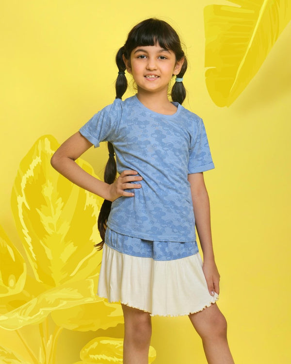 Buy Busy Shizy Blue Skirt | Shop Verified Sustainable Kids Skirts on Brown Living™