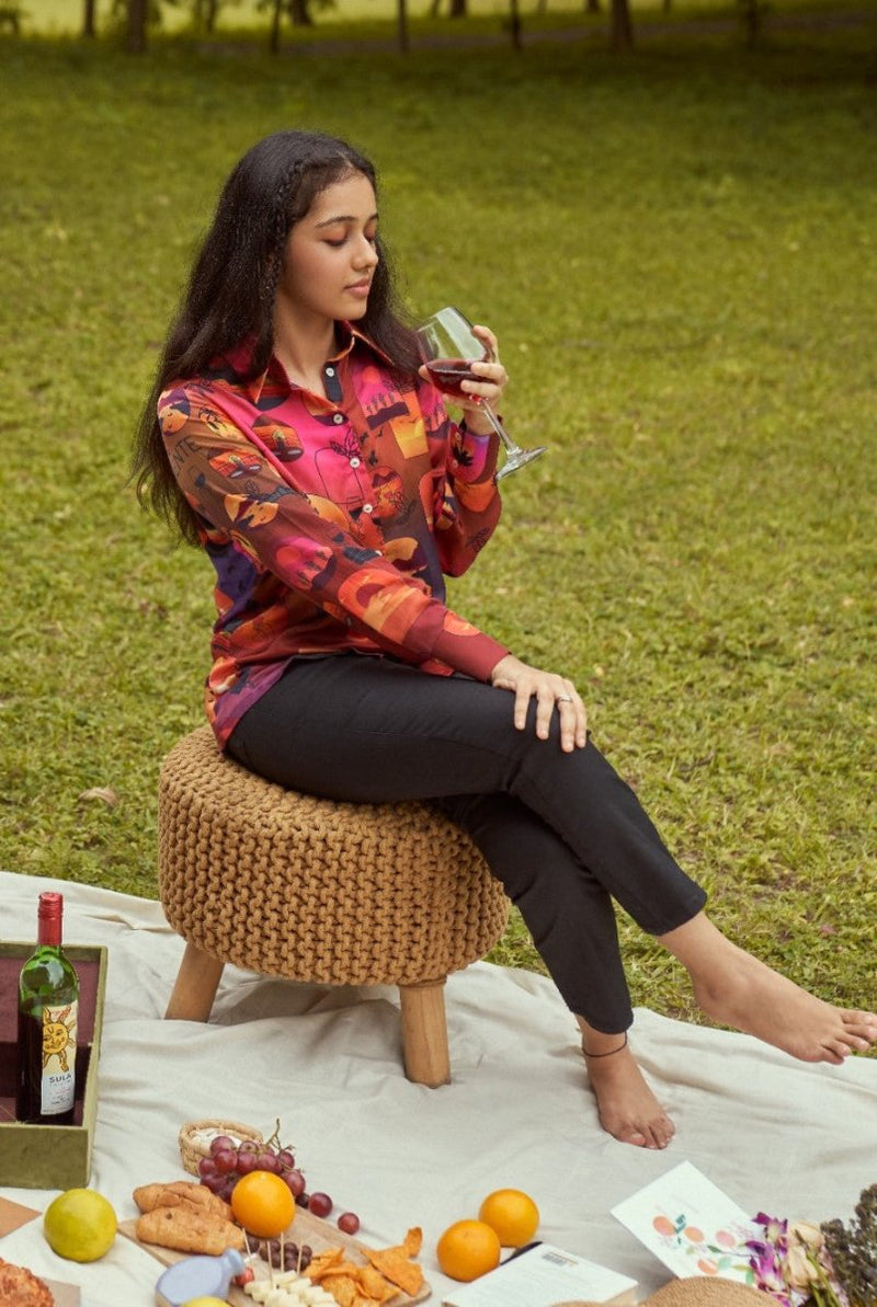 Buy By The Sunset Printed Shirt | Shop Verified Sustainable Products on Brown Living