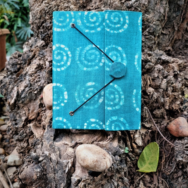 Buy Calmness - Upcycled Handloom Fabric Journal | Shop Verified Sustainable Notebooks & Notepads on Brown Living™