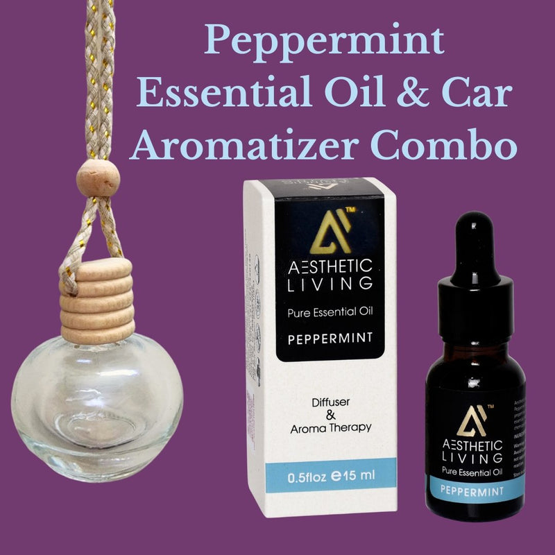 Buy Round Car Aromatizer/ Diffuser Bottle with Essential Oil | Shop Verified Sustainable Essential Oils on Brown Living™