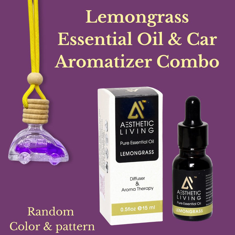 Car Shaped Aromatizer Diffuser Bottle (10ml) with Essential Oil (15ml) | Verified Sustainable Essential Oils on Brown Living™