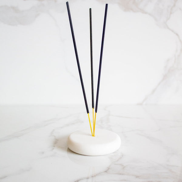 Buy Carrara Marble Incense Holder | Shop Verified Sustainable Products on Brown Living