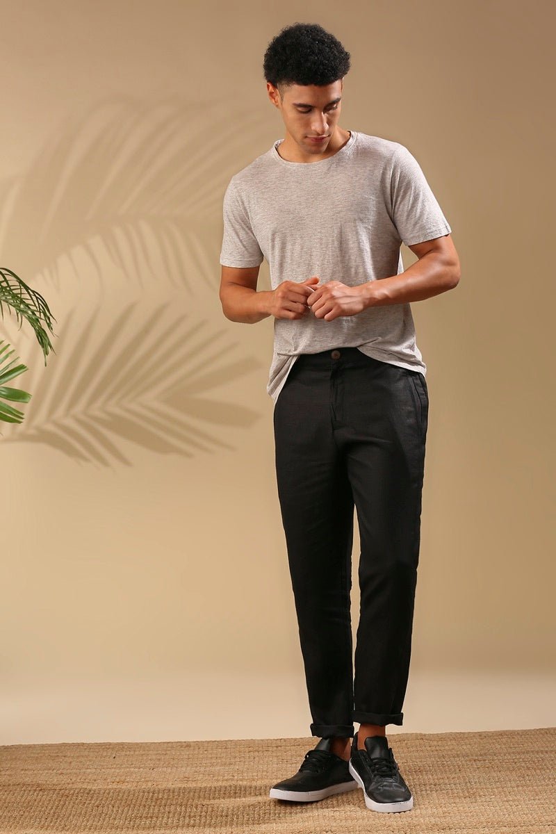 Buy Cedar Tailored Pants - Black | Shop Verified Sustainable Mens Trousers on Brown Living™