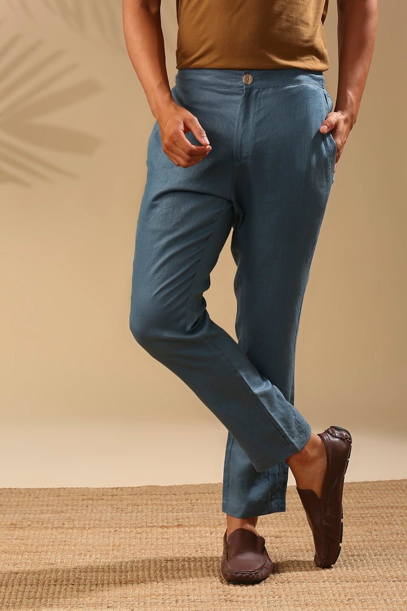 Buy Cedar Tailored Pants - Grey | Shop Verified Sustainable Mens Trousers on Brown Living™