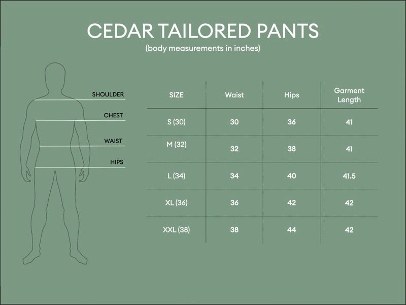 Buy Cedar Tailored Pants - Grey | Shop Verified Sustainable Mens Trousers on Brown Living™