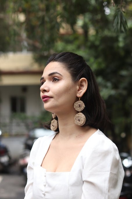 Buy Chaak Textile Earring | Handcrafted | Shop Verified Sustainable Womens earrings on Brown Living™