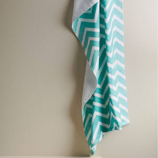 Chevron Hammam Terry Bath Towel | Verified Sustainable Bath Linens on Brown Living™