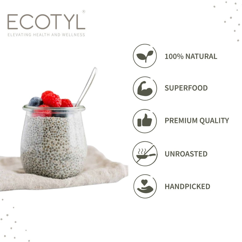 Buy Chia Seeds | Raw | Rich in Antioxidants & Fibre | 250g | Shop Verified Sustainable Dried Fruits, Nuts & Seeds on Brown Living™