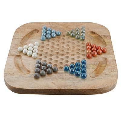 Buy Chinese Checkers Brainvita Game Set with 12-inch Wooden Board | Shop Verified Sustainable Learning & Educational Toys on Brown Living™