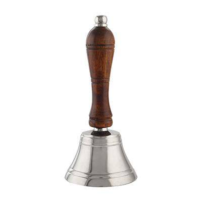 Buy Christmas Brass Shame Hand Bell with Wooden Handle | Shop Verified Sustainable Decor & Artefacts on Brown Living™