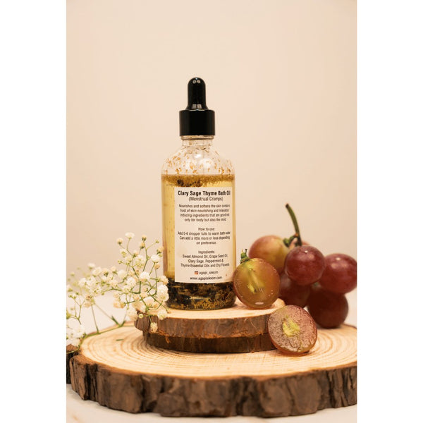 Buy Clary Sage Thyme Bath Oil- 100ml | Shop Verified Sustainable Products on Brown Living