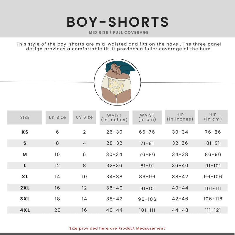 Classic Black Biowashed Organic Cotton Boy-Shorts | Verified Sustainable Womens Underwear on Brown Living™