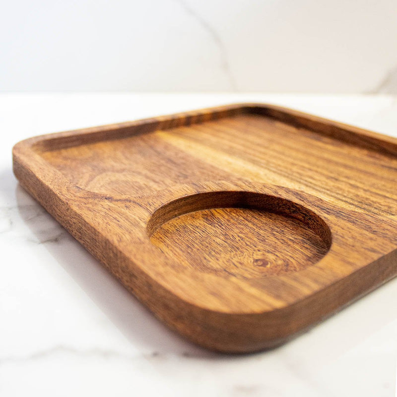 Buy CNC Coffee Cookie Wooden Platter | Shop Verified Sustainable Trays & Platters on Brown Living™