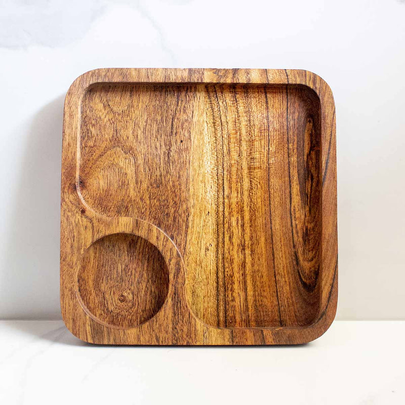 Buy CNC Coffee Cookie Wooden Platter | Shop Verified Sustainable Trays & Platters on Brown Living™