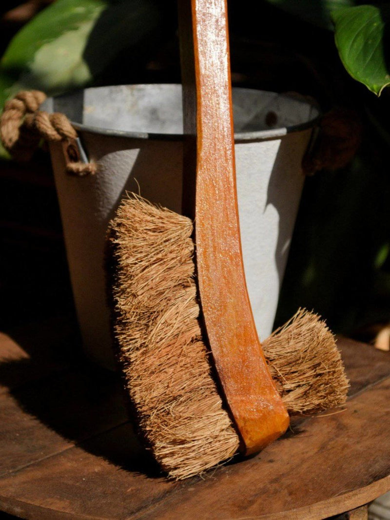 Buy Coconut Coir Double Hockey Toilet Brush | Shop Verified Sustainable Cleaning Supplies on Brown Living™