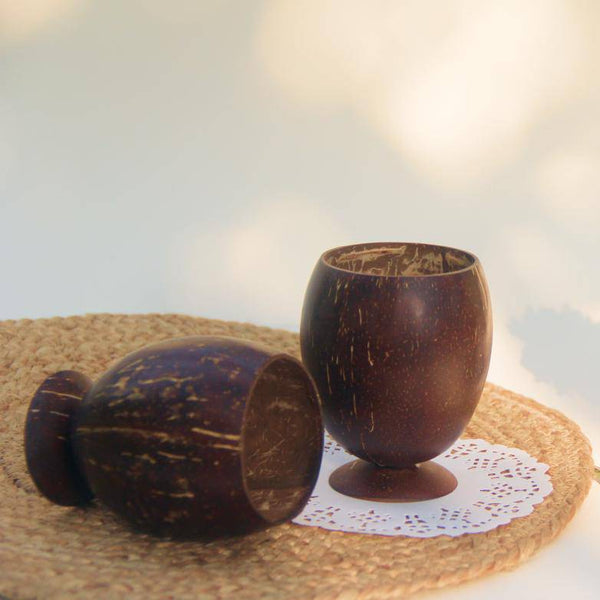 Buy Coconut Juice Cup for Party | Set of 3 | 300 ml each | Shop Verified Sustainable Cups & Saucers on Brown Living™