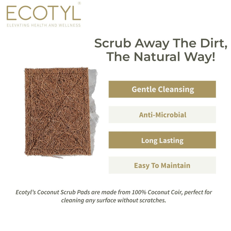 Buy Coconut Scrub Pad - Set of 5 | Shop Verified Sustainable Cleaning Supplies on Brown Living™