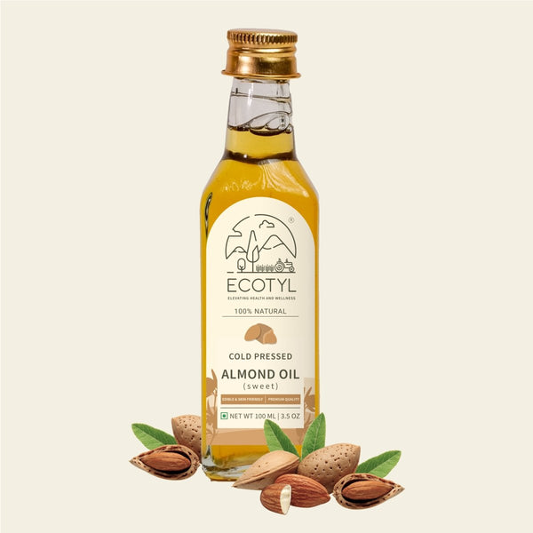 Buy Cold Pressed Almond Oil - Sweet | Haircare & Skincare- 100ml | Shop Verified Sustainable Cooking Oils on Brown Living™