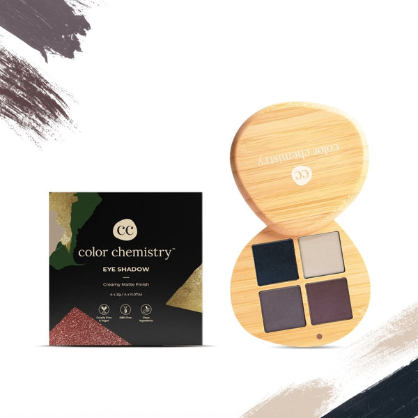 Buy Color Chemistry Certified Organic Eyeshadow Quad - Groundwork | Shop Verified Sustainable Products on Brown Living