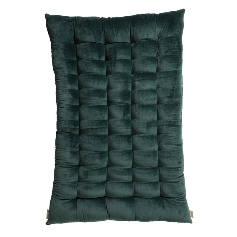 Buy Colour Blocking Velvet Futon (Green) | Shop Verified Sustainable Bedding on Brown Living™