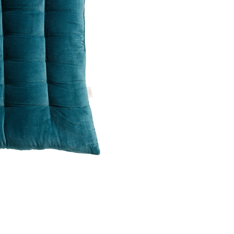 Buy Colour Blocking Velvet Futon (Teal) | Shop Verified Sustainable Bedding on Brown Living™