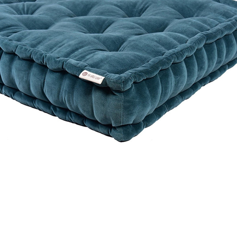 Buy Colour Blocking Velvet Mattress (Teal) | Shop Verified Sustainable Bedding on Brown Living™