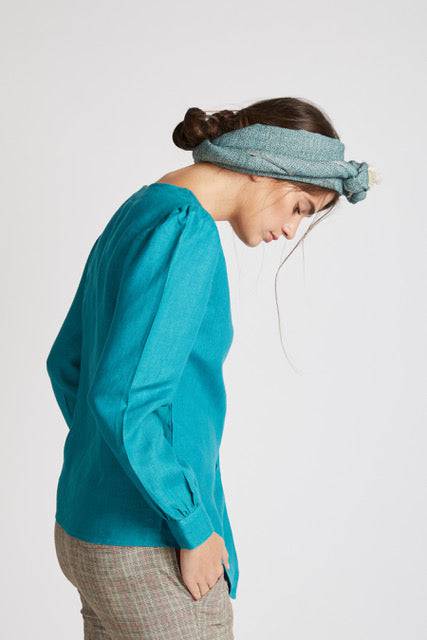 Buy Compass Asymmetric Top Teal | Shop Verified Sustainable Womens Top on Brown Living™