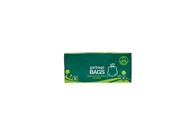 Compostable Garbage Bag Small (15 Bags x Pack of 3) | Verified Sustainable Cleaning Supplies on Brown Living™