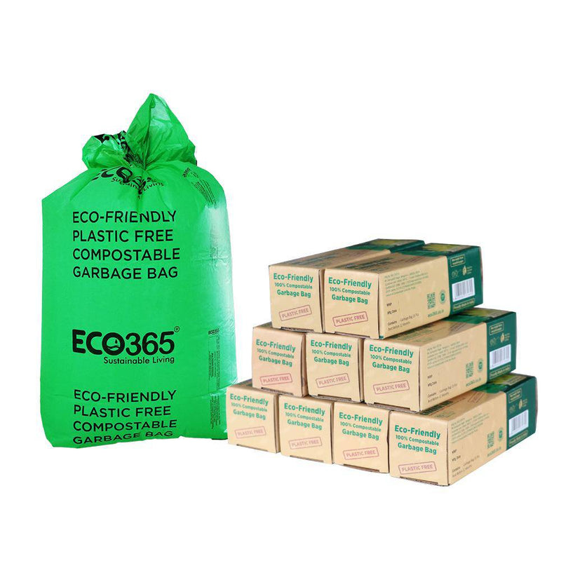 Buy Compostable Garbage Bags - 17X19 Small, Pack Of 135 | Shop Verified Sustainable Cleaning Supplies on Brown Living™