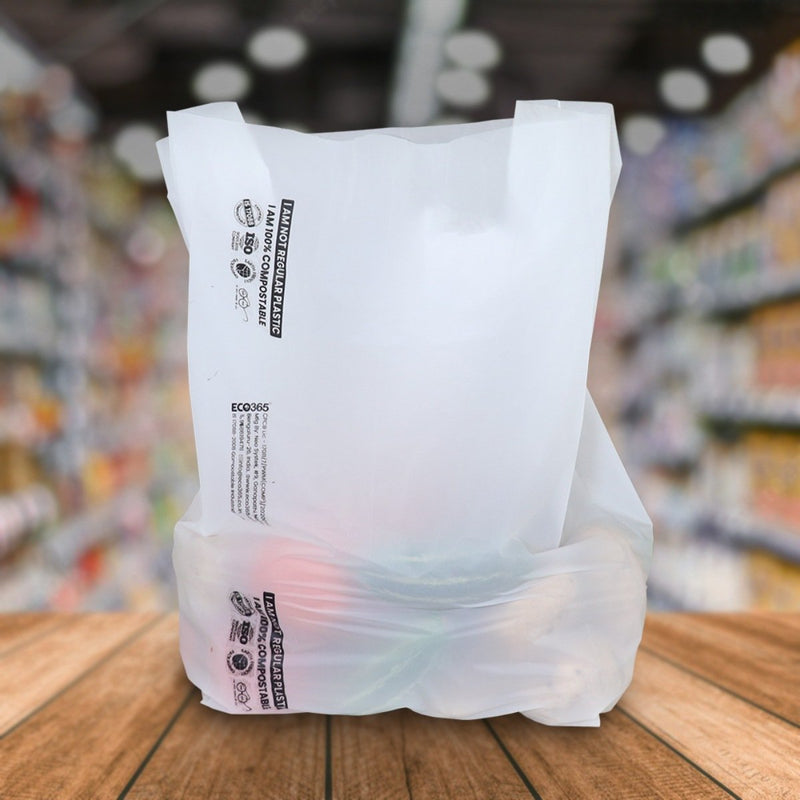 Buy Compostable Grocery Bags - 14"x18", 35Micron, 1000pcs | Shop Verified Sustainable Packing Materials on Brown Living™