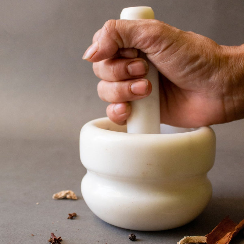 Buy Concentric Marble Mortar and Pestle | Shop Verified Sustainable Products on Brown Living