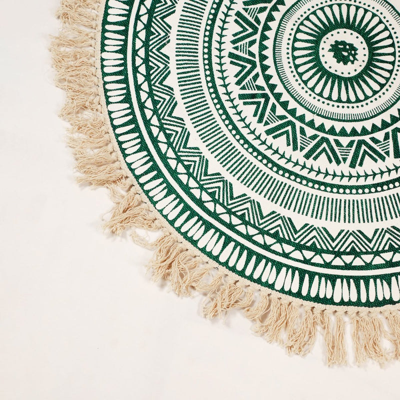 Buy Copy of Round Boho Rug & Meditation Mat | Shop Verified Sustainable Products on Brown Living