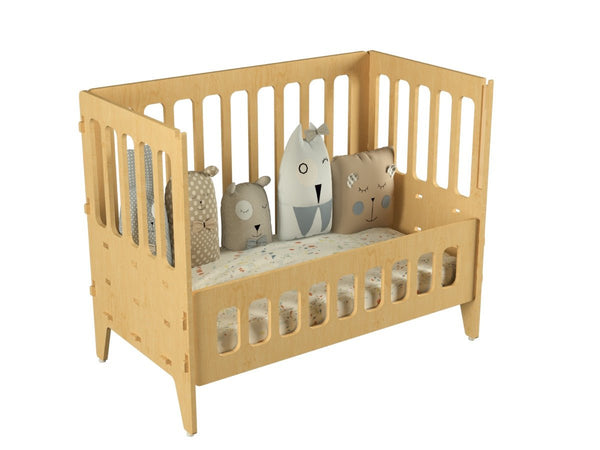 Buy Coral Coconut | Wooden Baby Crib - Small | Shop Verified Sustainable Decor & Artefacts on Brown Living™