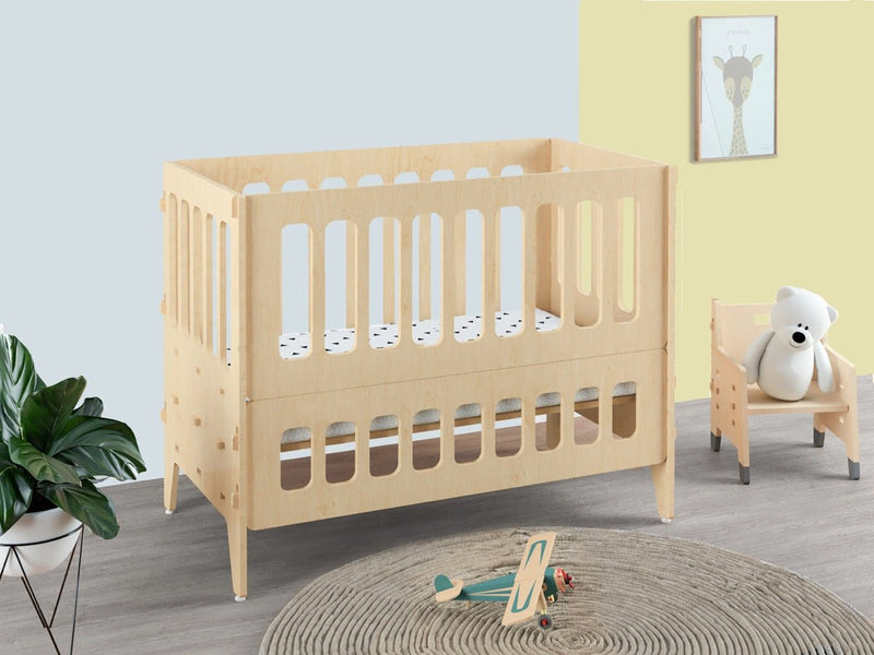 Buy Coral Coconut | Wooden Baby Crib - Small | Shop Verified Sustainable Decor & Artefacts on Brown Living™