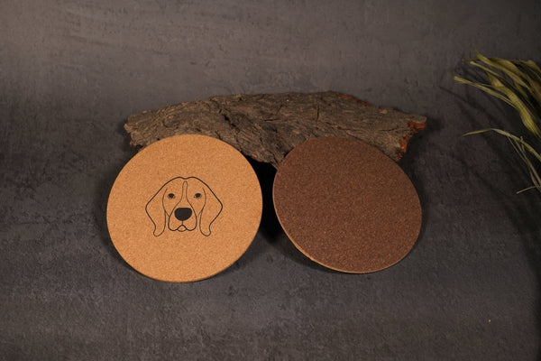 Buy Cork Coasters | Eco-friendly | Dual color | Water Resistant (set of 2) | Shop Verified Sustainable Table Essentials on Brown Living™