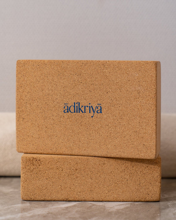 Cork Yoga Blocks (Set of 2) | Verified Sustainable Yoga Block on Brown Living™