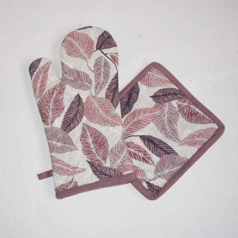 Buy Cotton Oven Mitts & Pot Holder Set | Shop Verified Sustainable Kitchen Linens on Brown Living™