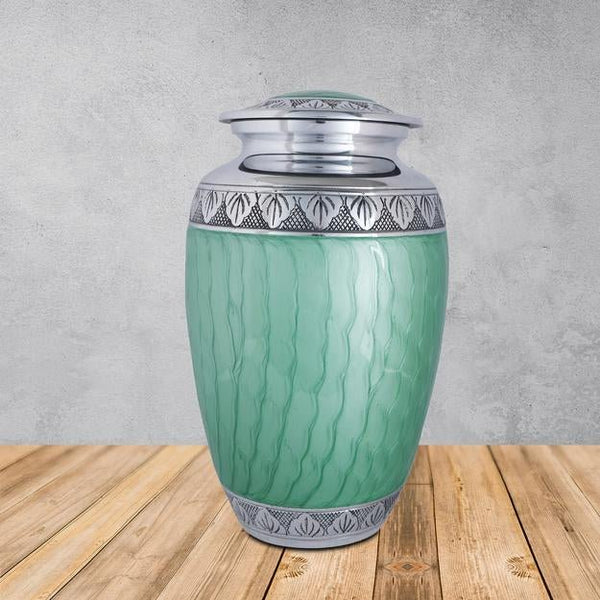 Buy Cremation Urns for Adult Ashes for Funeral, Aluminium | Shop Verified Sustainable Memorial Ceremony Supplies on Brown Living™