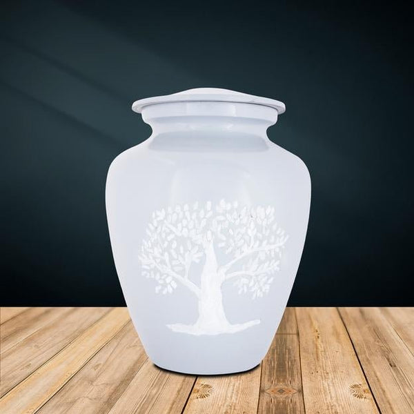 Buy Cremation Urns for Adult Ashes for Funeral, Aluminium | Shop Verified Sustainable Memorial Ceremony Supplies on Brown Living™