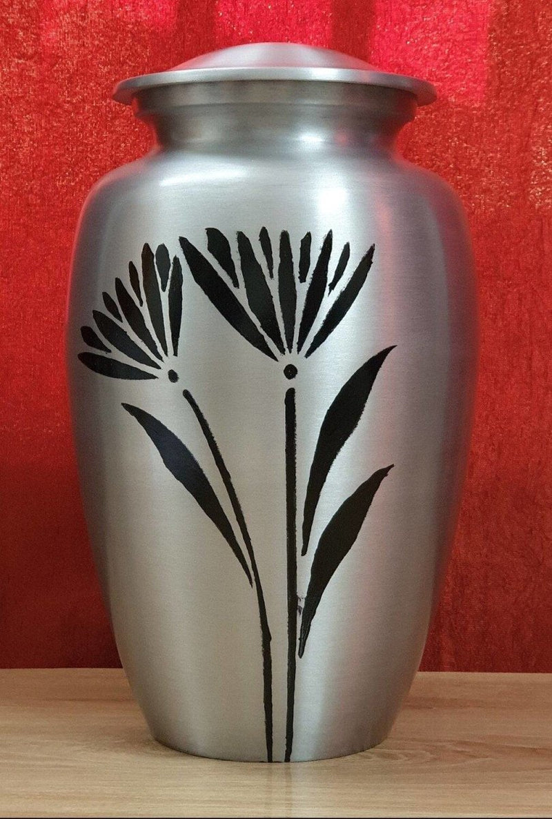 Buy Cremation Urns for Adult Ashes for Funeral, Burial, Aluminium | Shop Verified Sustainable Memorial Ceremony Supplies on Brown Living™