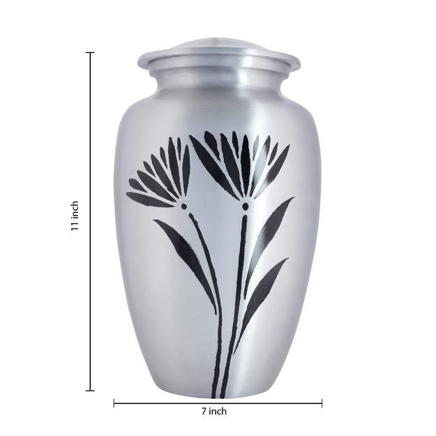 Buy Cremation Urns for Adult Ashes for Funeral, Burial, Aluminium | Shop Verified Sustainable Memorial Ceremony Supplies on Brown Living™