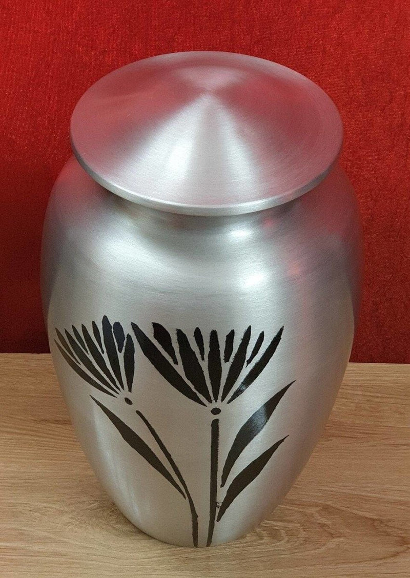 Buy Cremation Urns for Adult Ashes for Funeral, Burial, Aluminium | Shop Verified Sustainable Memorial Ceremony Supplies on Brown Living™