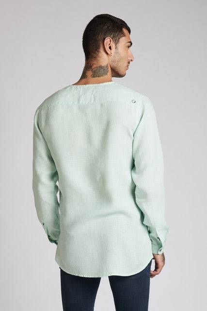 Buy Crescent V-Neck Kurta Mint Green | Shop Verified Sustainable Mens Kurta on Brown Living™